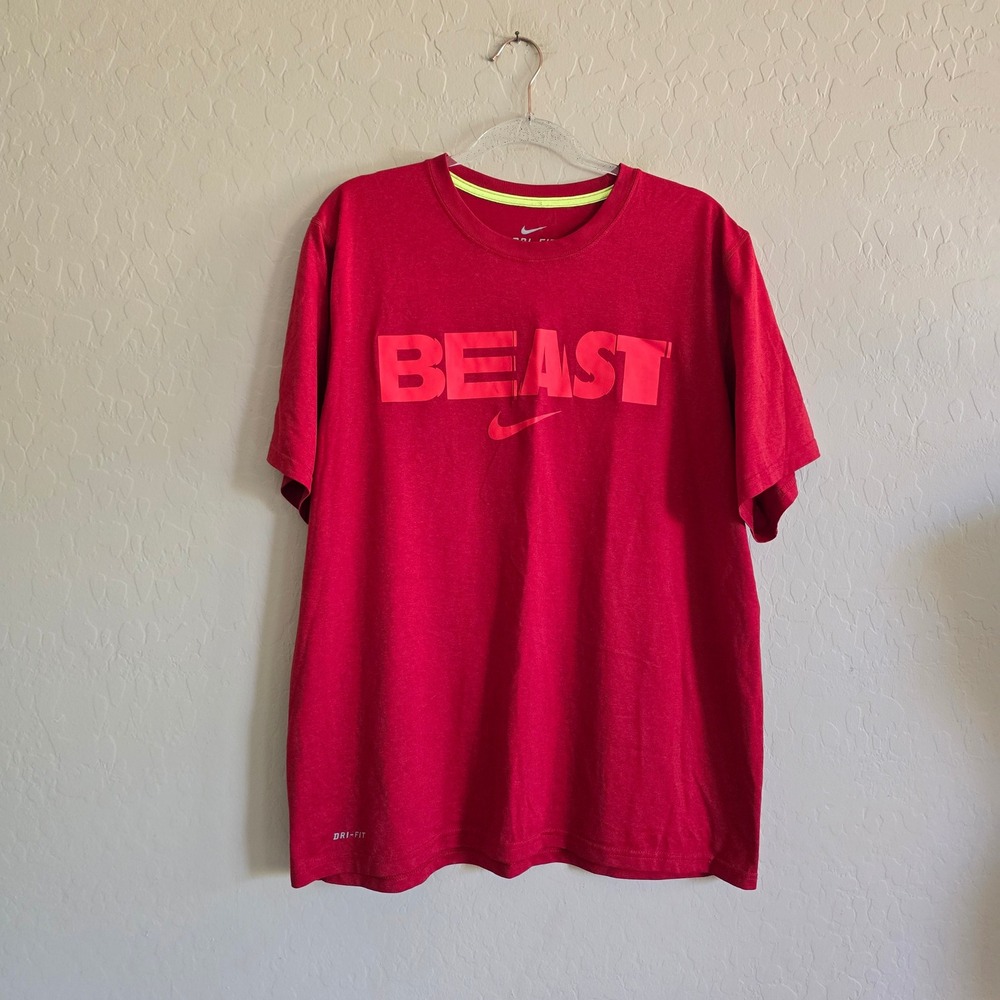 Nike Men's Dri-fit Beast T-shirt Size XL Activewear Athletic Workout Casual